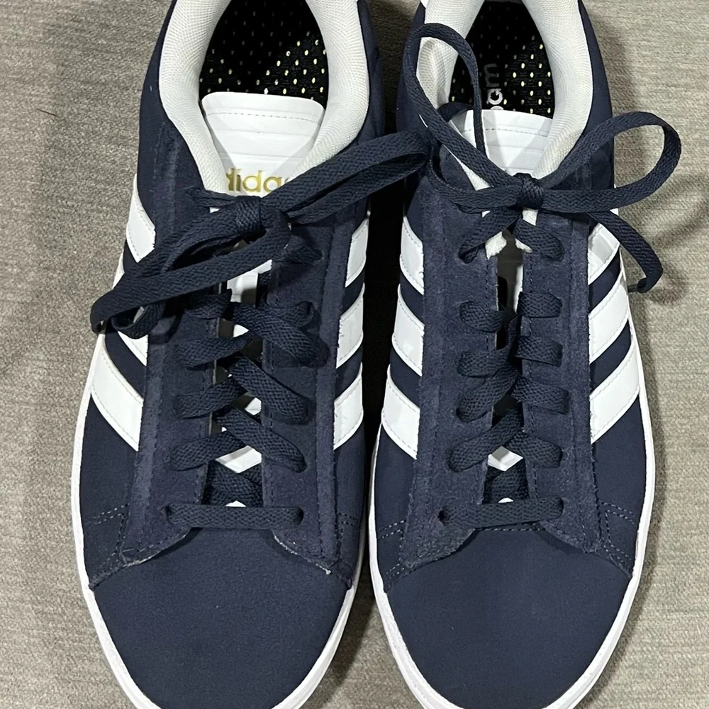 Adidas Men's Grand Court Alpha Navy and White Sneakers EUC size 9 - Picture 2 of 4